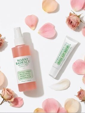 NEW Mario Badescu ROSE LIP & MIST DUO